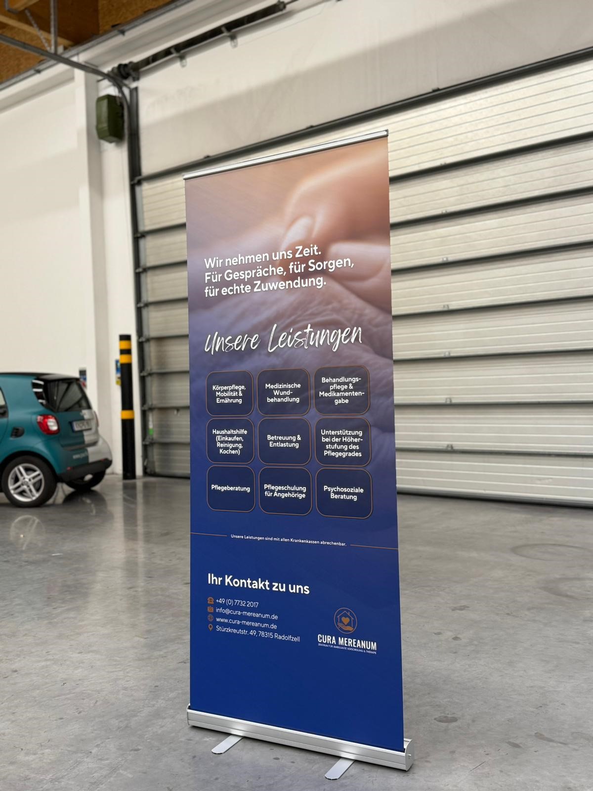 Roll-Up mit Digitaldruck erstellt